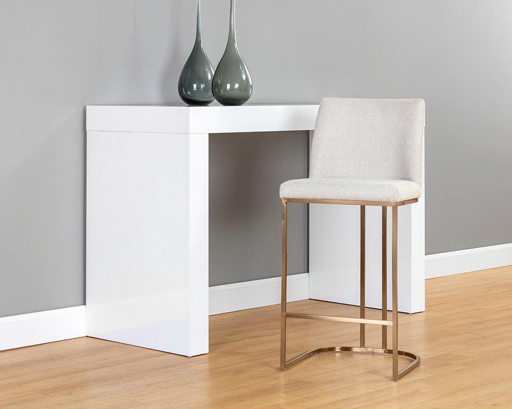 SUNPAN Barstools - Rayla Counter Stool - Belfast Oatmeal