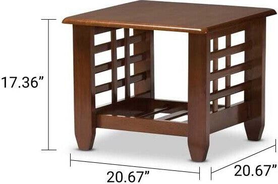 Wholesale Interiors Side & End Tables - Larissa Modern Occasional End Table Cherry Brown