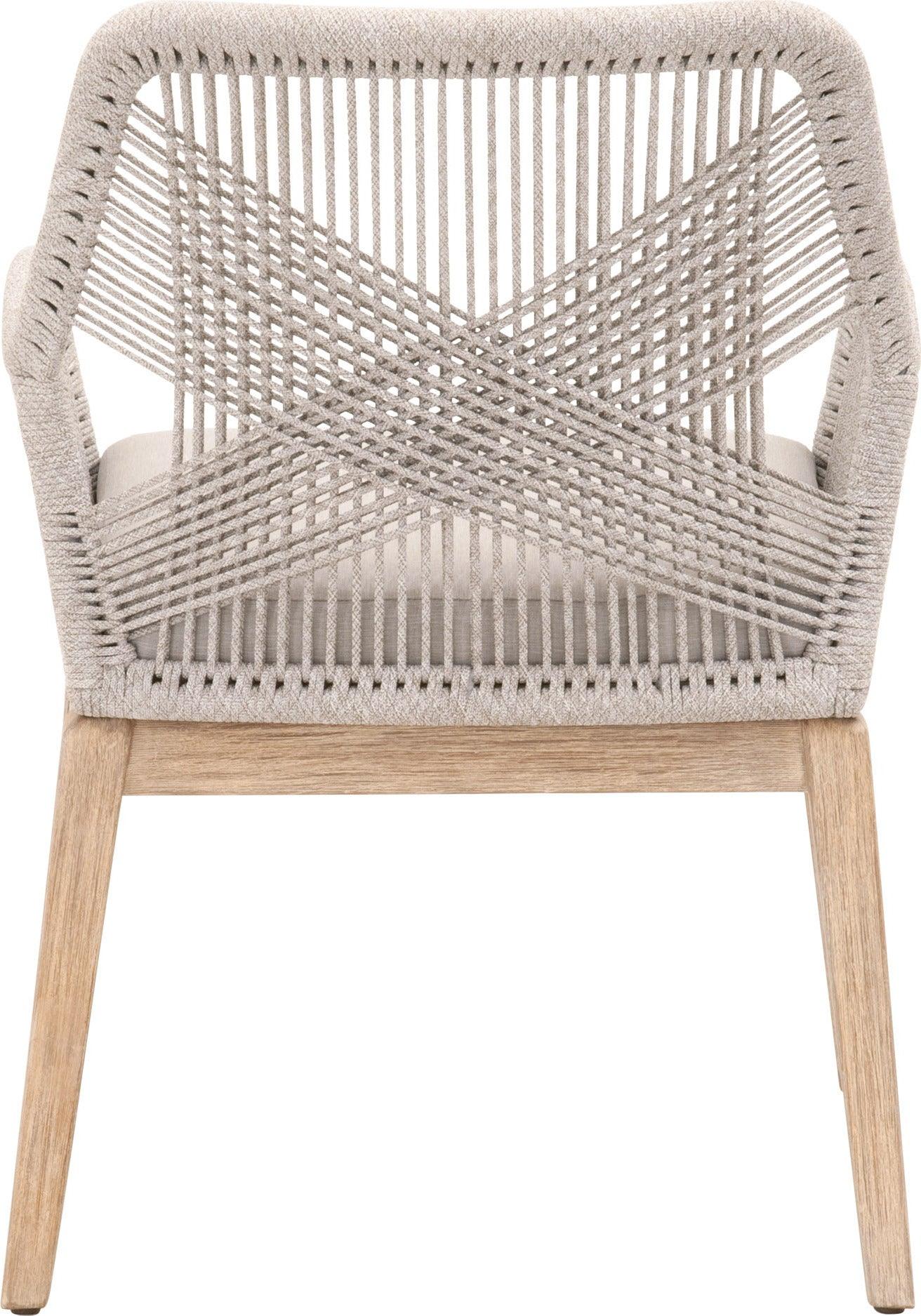 Essentials For Living Dining Chairs - Loom Arm Chair Taupe (Set of 2)