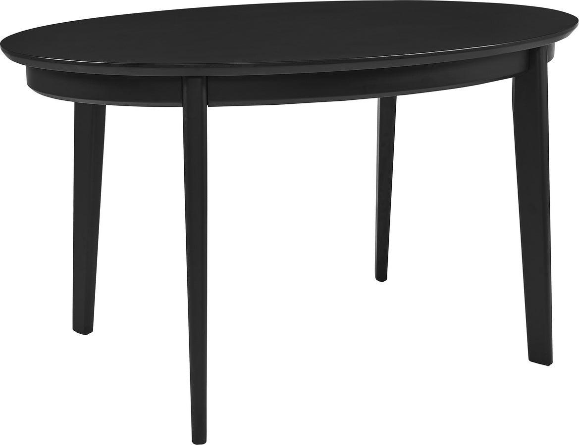Euro Style Dining Tables - Atle 54"x34" Oval Dining Table in Matte Black