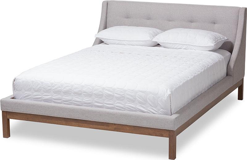 Wholesale Interiors Beds - Louvain Full Bed Grayish Beige