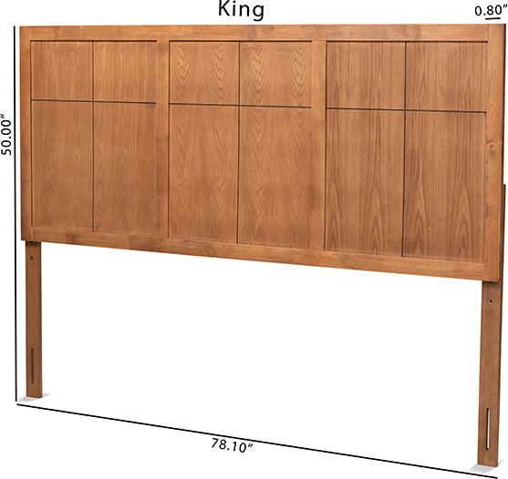 Wholesale Interiors Headboards - Monroe King Headboard Ash Walnut