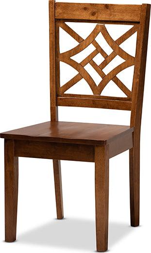 Wholesale Interiors Dining Sets - Miela Walnut Brown Finished Wood 7-Piece Dining Set