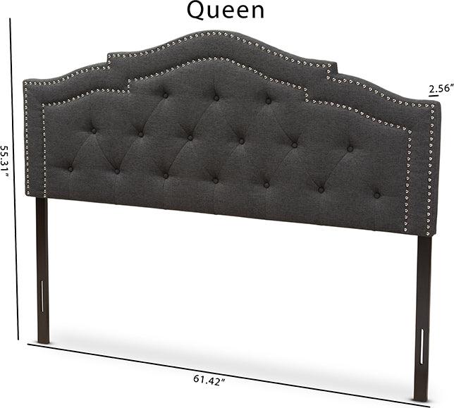 Wholesale Interiors Headboards - Edith Queen Headboard Dark Gray