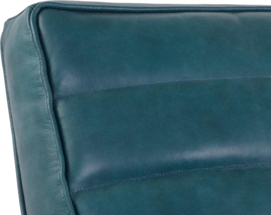 SUNPAN Accent Chairs - Lyric Lounge Chair Vintage Peacock Leather