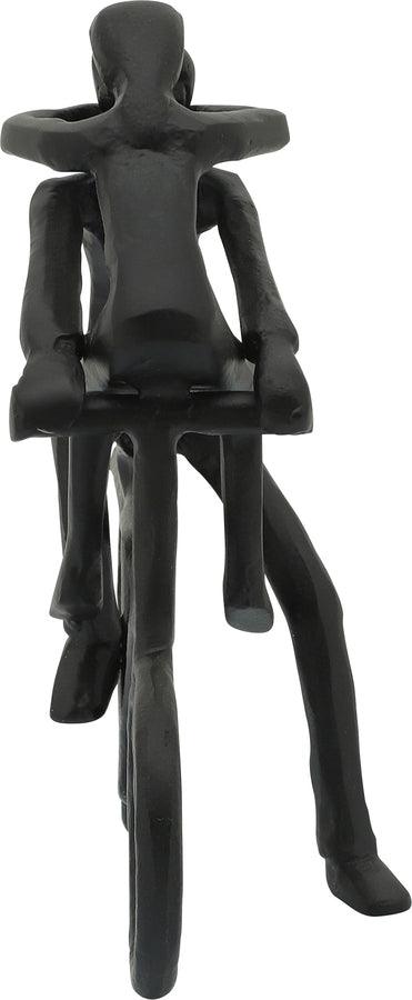 Sagebrook Home Decorative Objects - Metal, 10"H Couple On Bike, Black