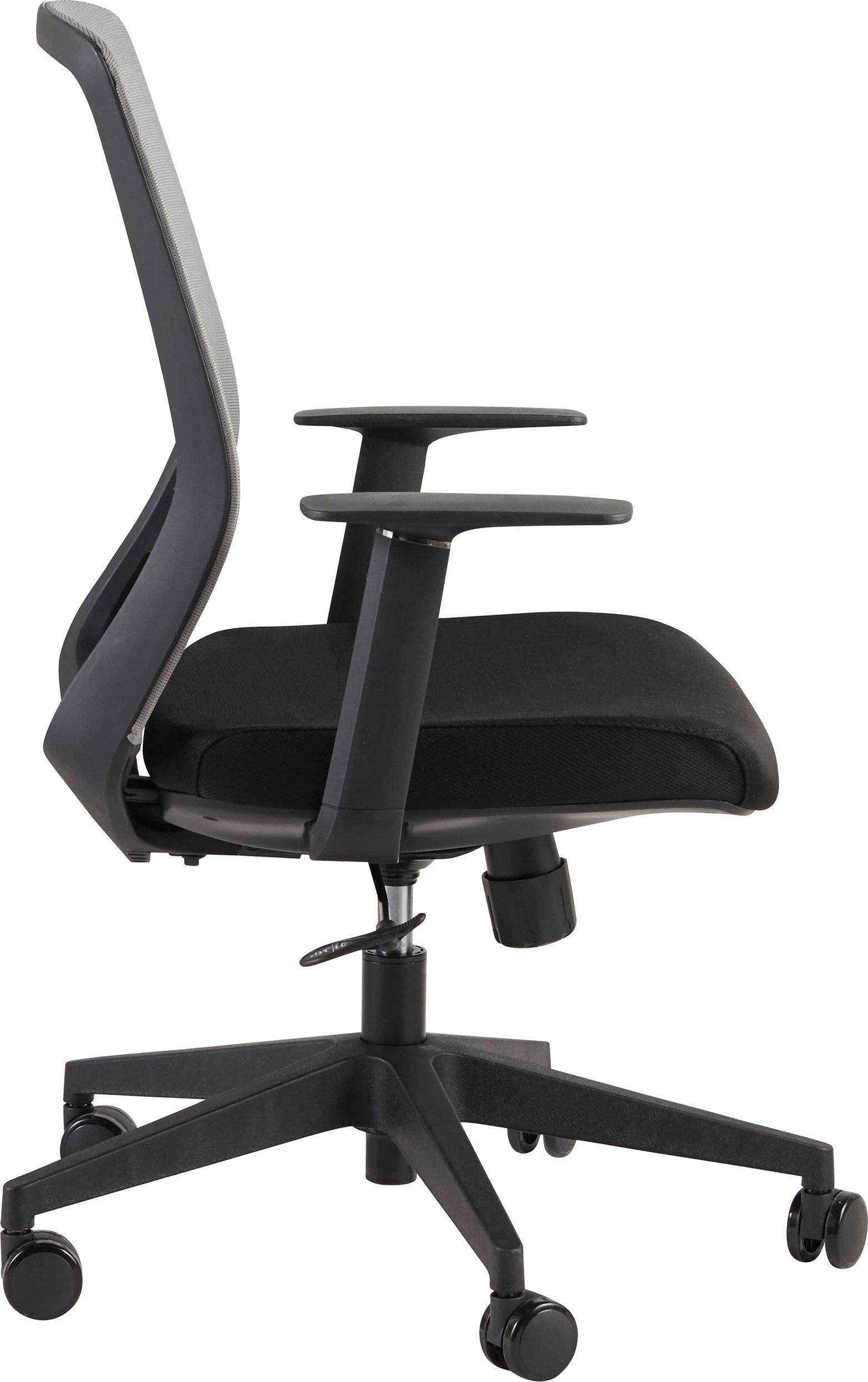 Euro Style Task Chairs - Spiro Office Chair with Adjustable Arms Gray