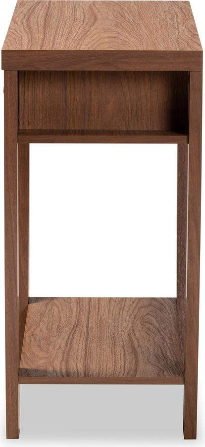 Wholesale Interiors Consoles - Capote Modern and Contemporary Walnut Brown Finished Wood 2-Drawer Console Table