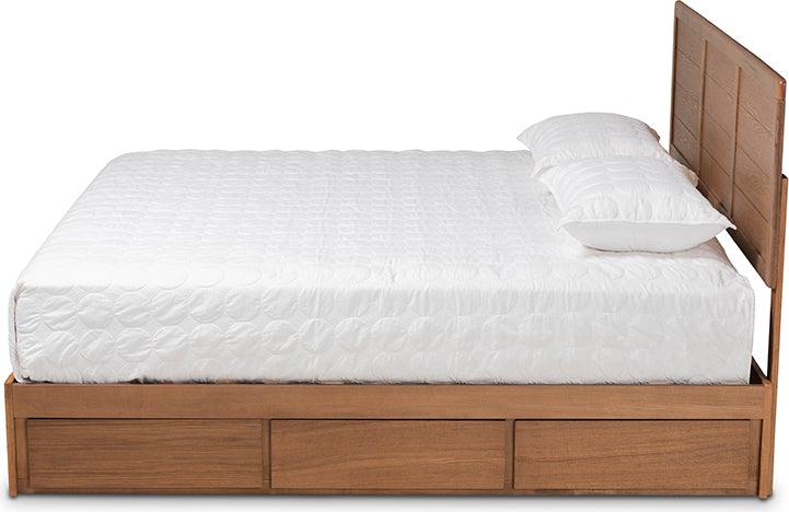 Wholesale Interiors Beds - Lisa King Storage Bed Ash Walnut