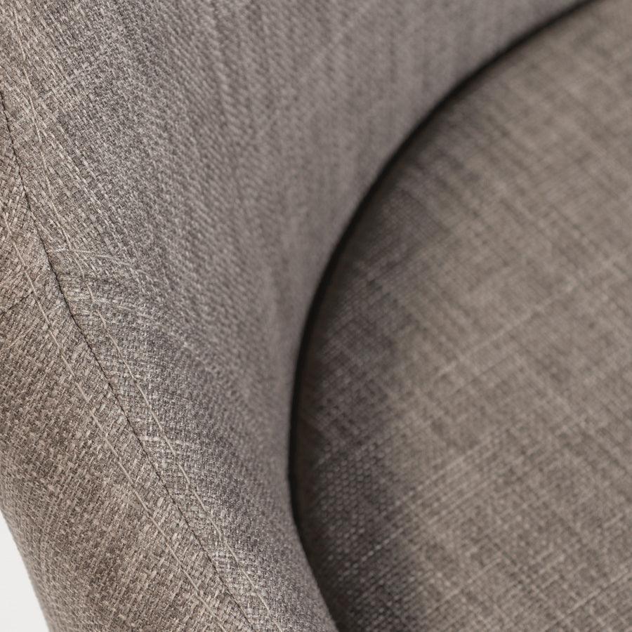 Euro Style Barstools - Baruch Counter Stool in Dark Gray with Walnut Legs