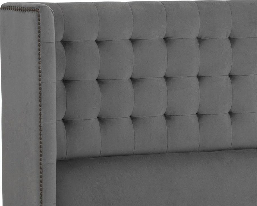 SUNPAN Beds - Cairo Bed - King - Antonio Charcoal Gray