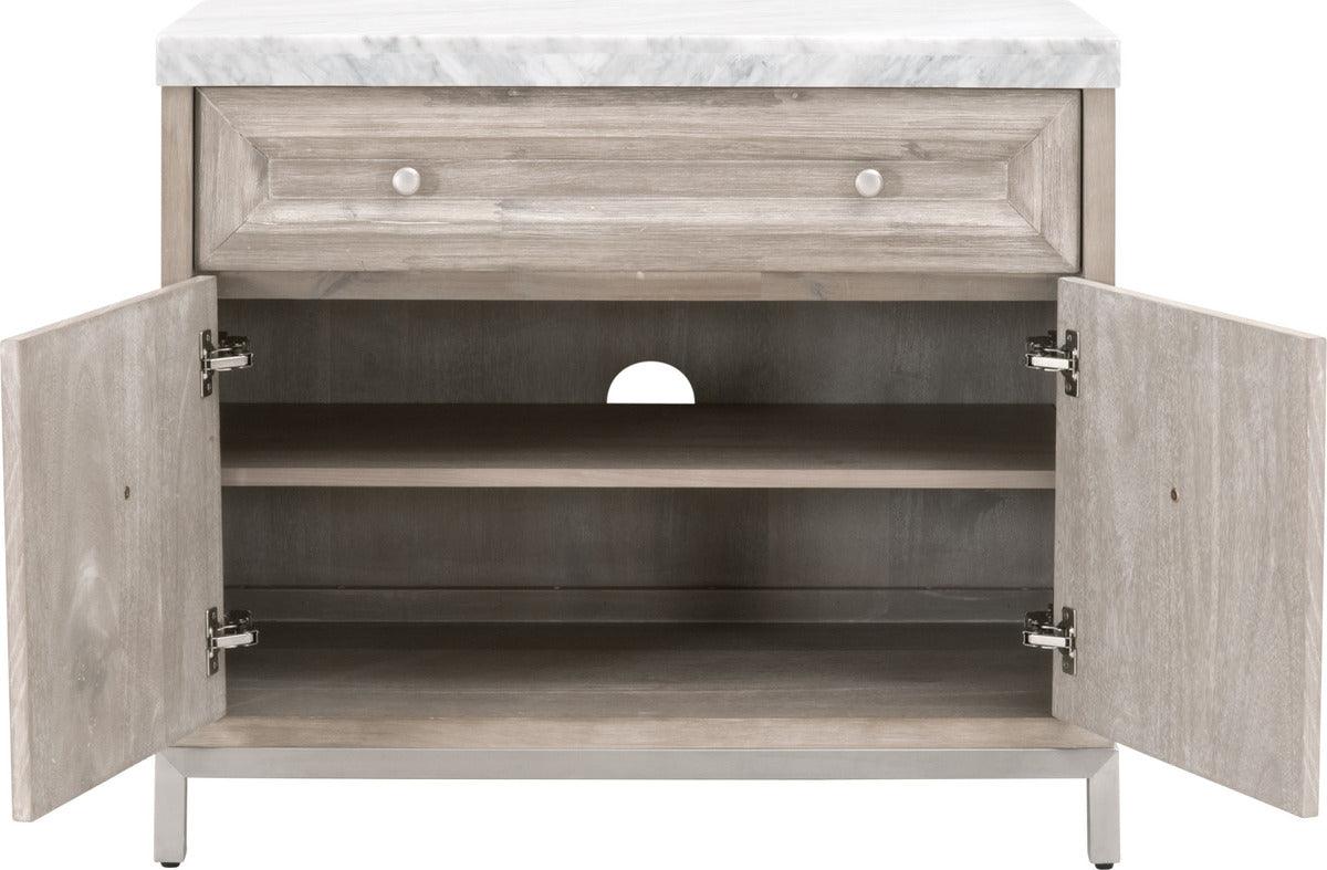 Essentials For Living Nightstands & Side Tables - Azure Carrera Media Chest