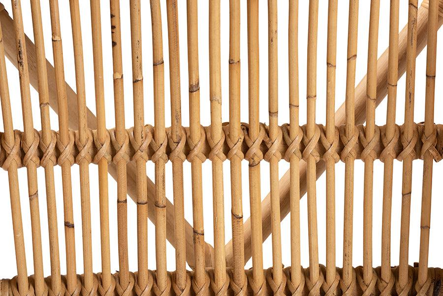 Wholesale Interiors Dining Chairs - Kagama Modern Bohemian Natural Brown Rattan Dining Chair