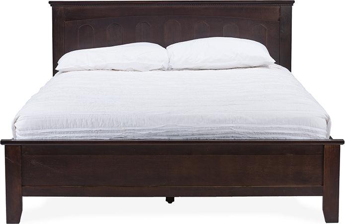 Wholesale Interiors Beds - Spuma Cappuccino Wood Contemporary Twin-Size Bed