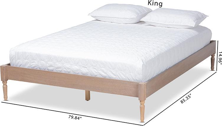 Wholesale Interiors Beds - Colette King Bed Antique Oak