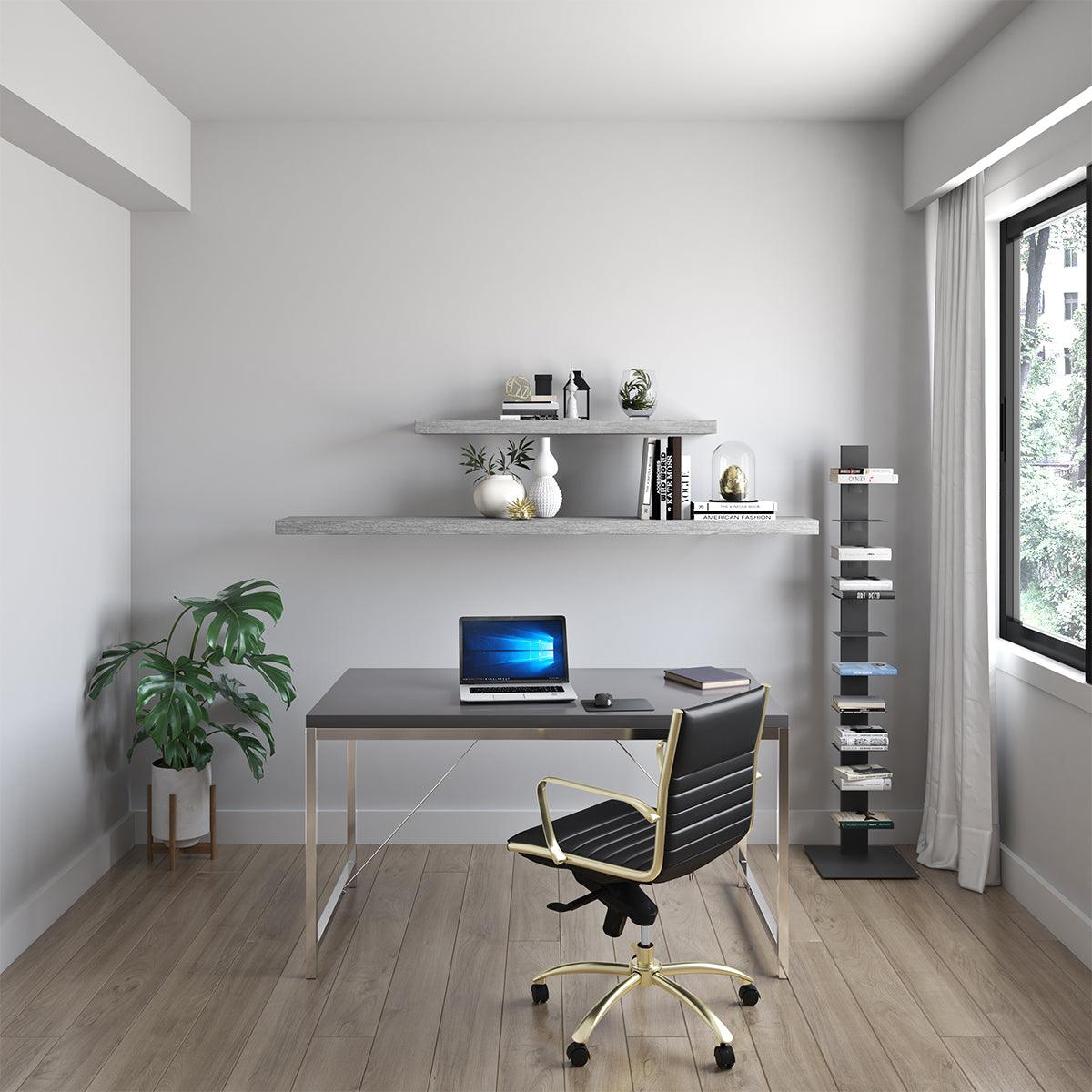 Euro Style Shelves - Barney 75" Floating Shelf/Shelving Gray
