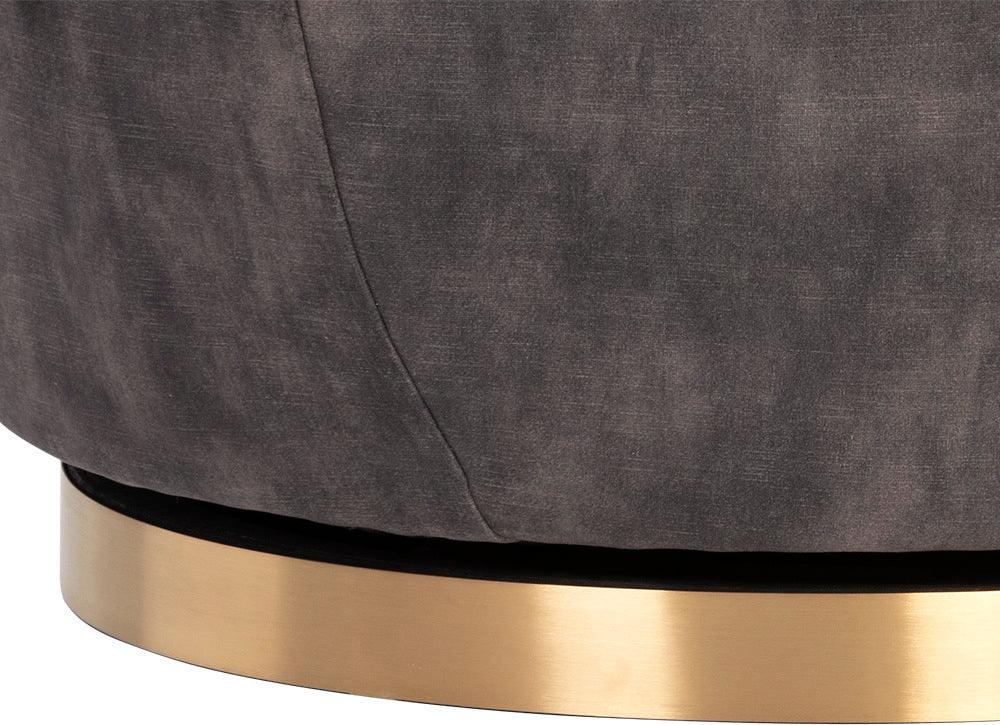 SUNPAN Accent Chairs - Casey Swivel Lounge Chair Nono Shitake