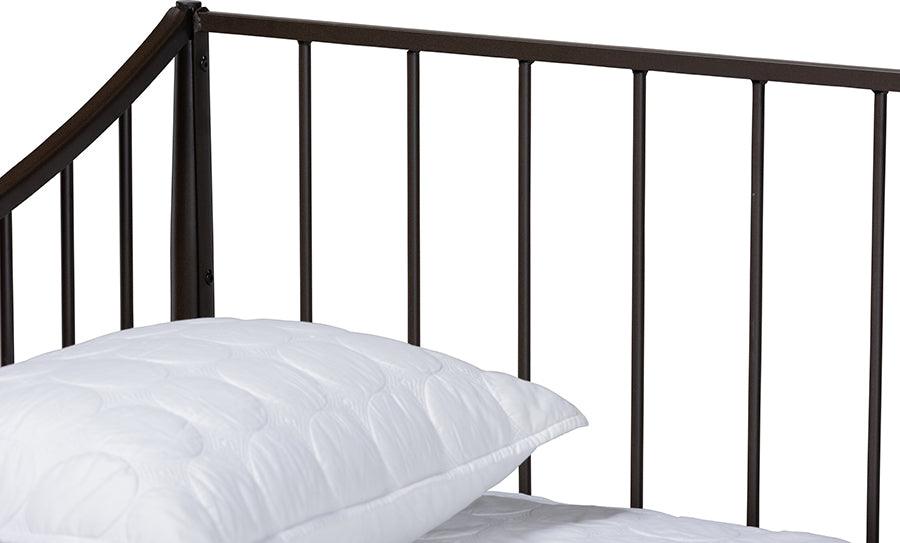 Wholesale Interiors Daybeds - Rupert Vintage Industrial Black Metal Daybed