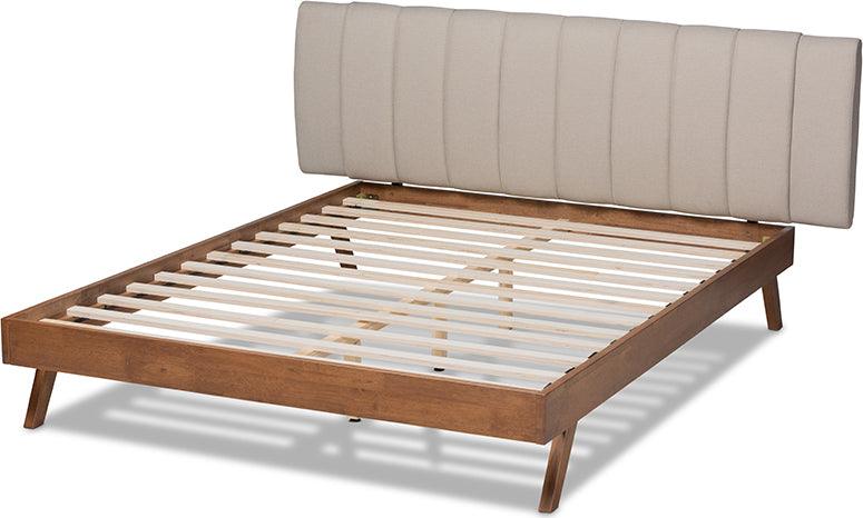 Wholesale Interiors Beds - Brita Queen Bed Beige