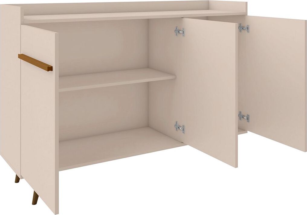 Manhattan Comfort Buffets & Sideboards - Bradley 53.54 Buffet Stand with 4 Shelves Off White