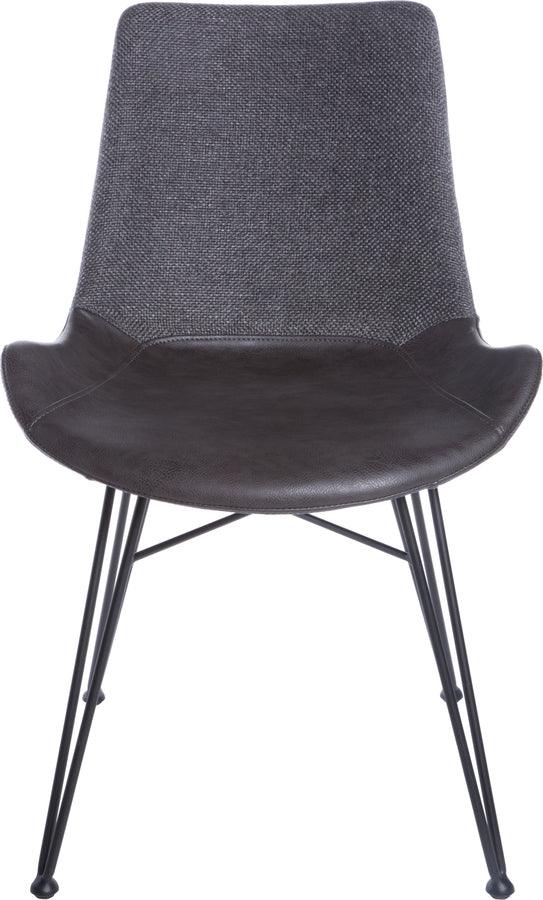 Euro Style Dining Chairs - Alisa Side Chair in Dark Gray - Set of 2