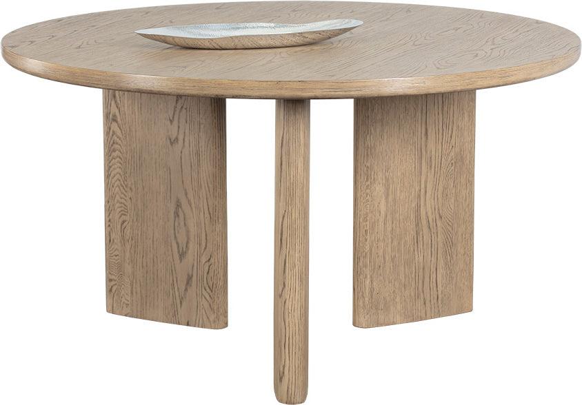 SUNPAN Dining Tables - Giulietta Dining Table - Round - Weathered Oak - 55" Brown