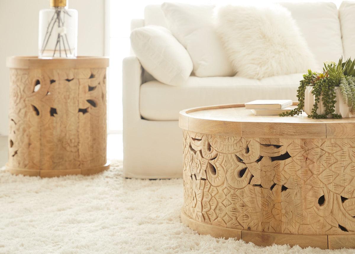 Essentials For Living Coffee Tables - Flora Coffee Table Natural Bleached Mango