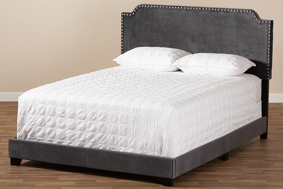 Wholesale Interiors Beds - Darcy King Bed Dark Gray