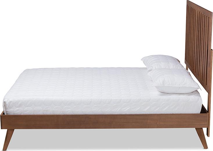 Wholesale Interiors Beds - Saki Full Bed Walnut Brown