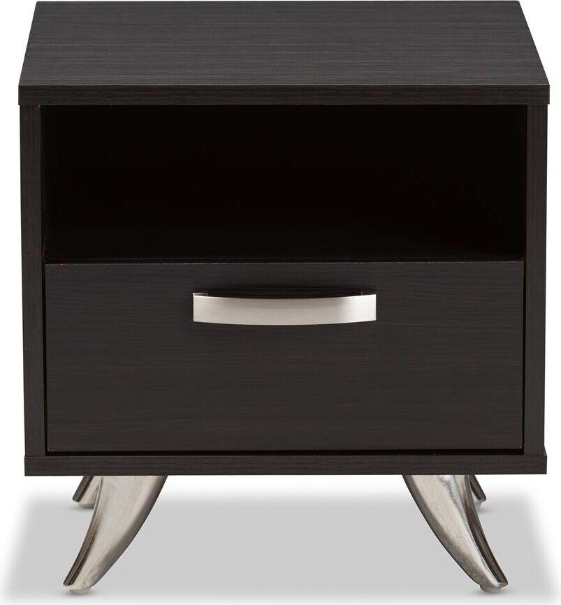 Wholesale Interiors Nightstands & Side Tables - Warwick Nightstand Espresso Brown