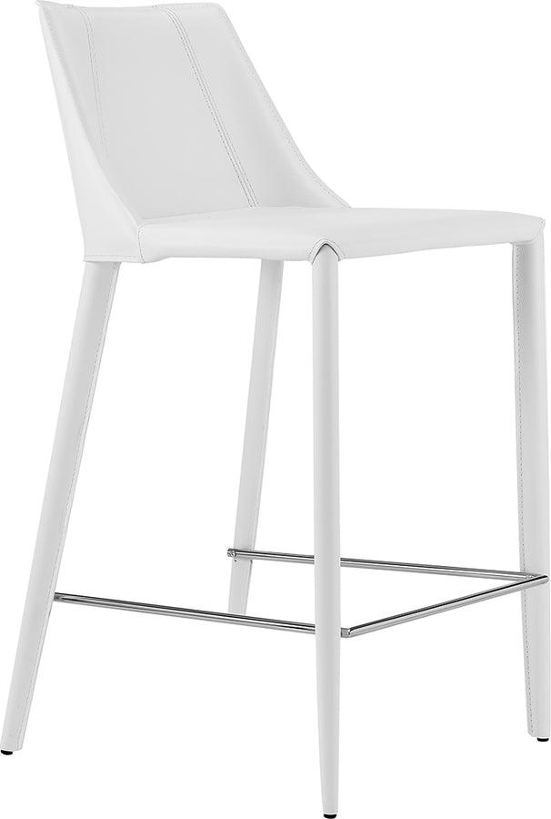 Euro Style Barstools - Kalle Counter Stool in White
