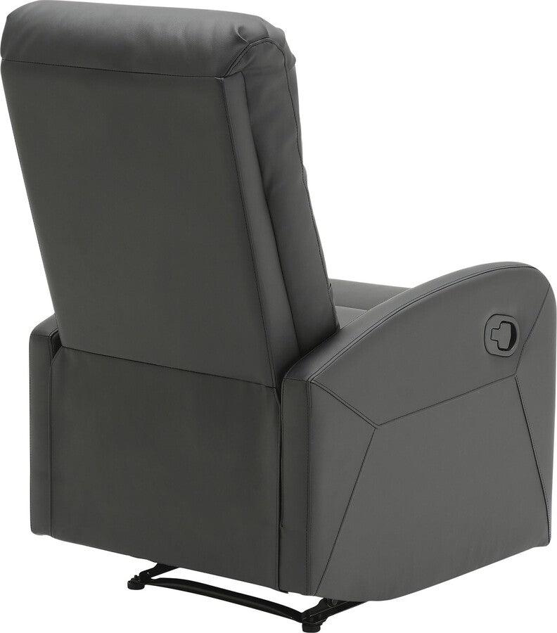 Lumisource Recliners - Dormi Recliner Chair 40.5" Black PU