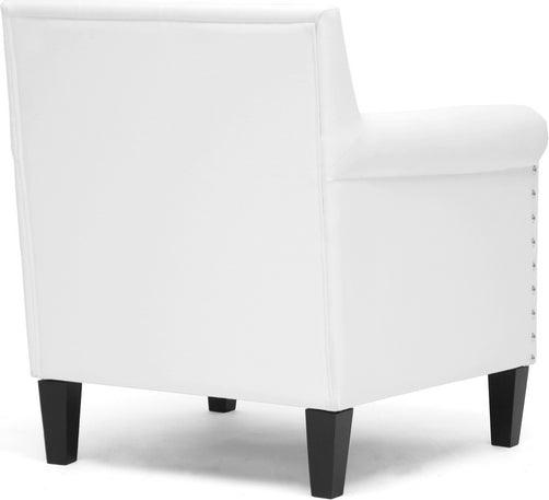 Wholesale Interiors Accent Chairs - Thalassa White Modern Arm Chair