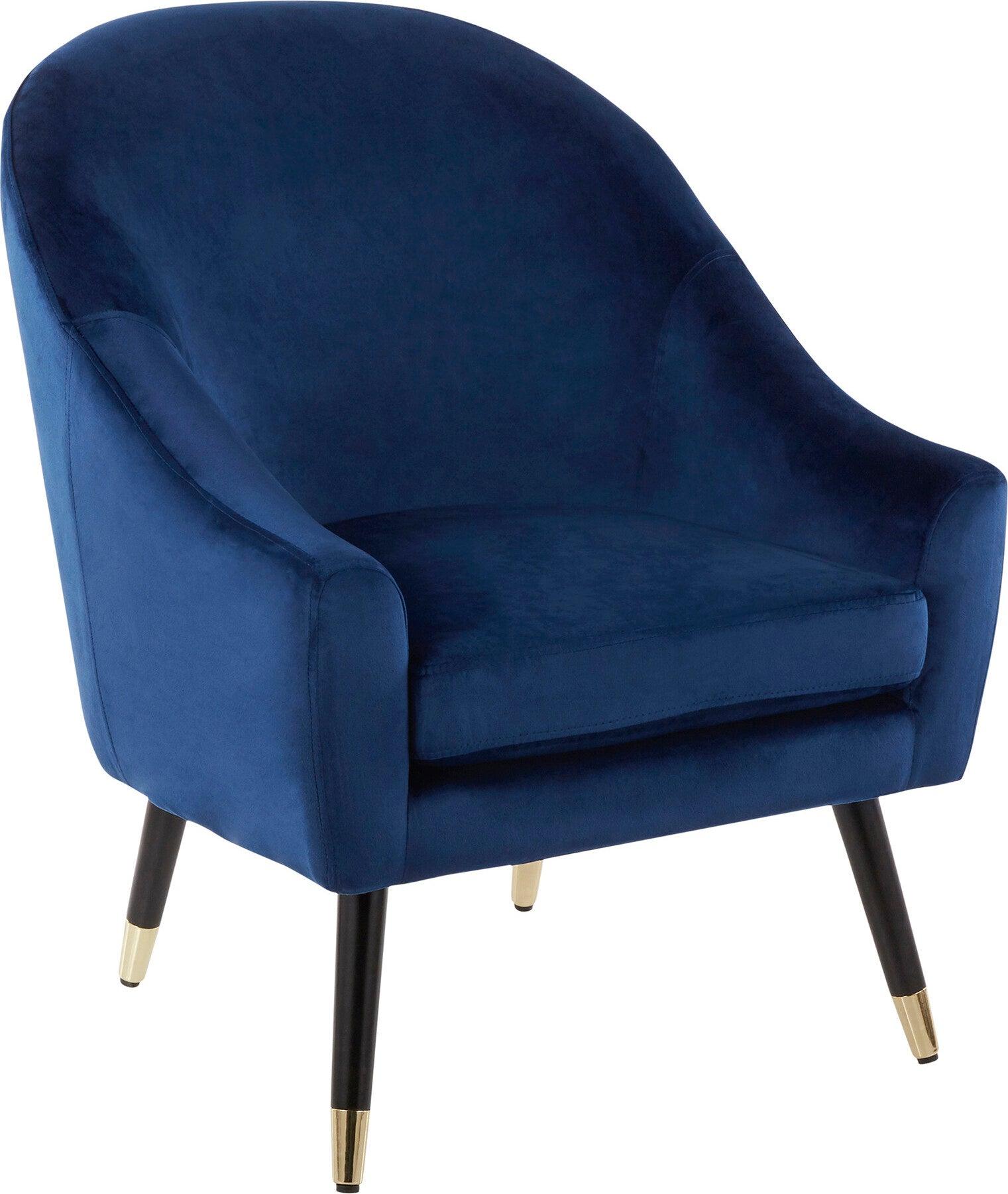 Lumisource Accent Chairs - Matisse Accent Chair Blue & Black