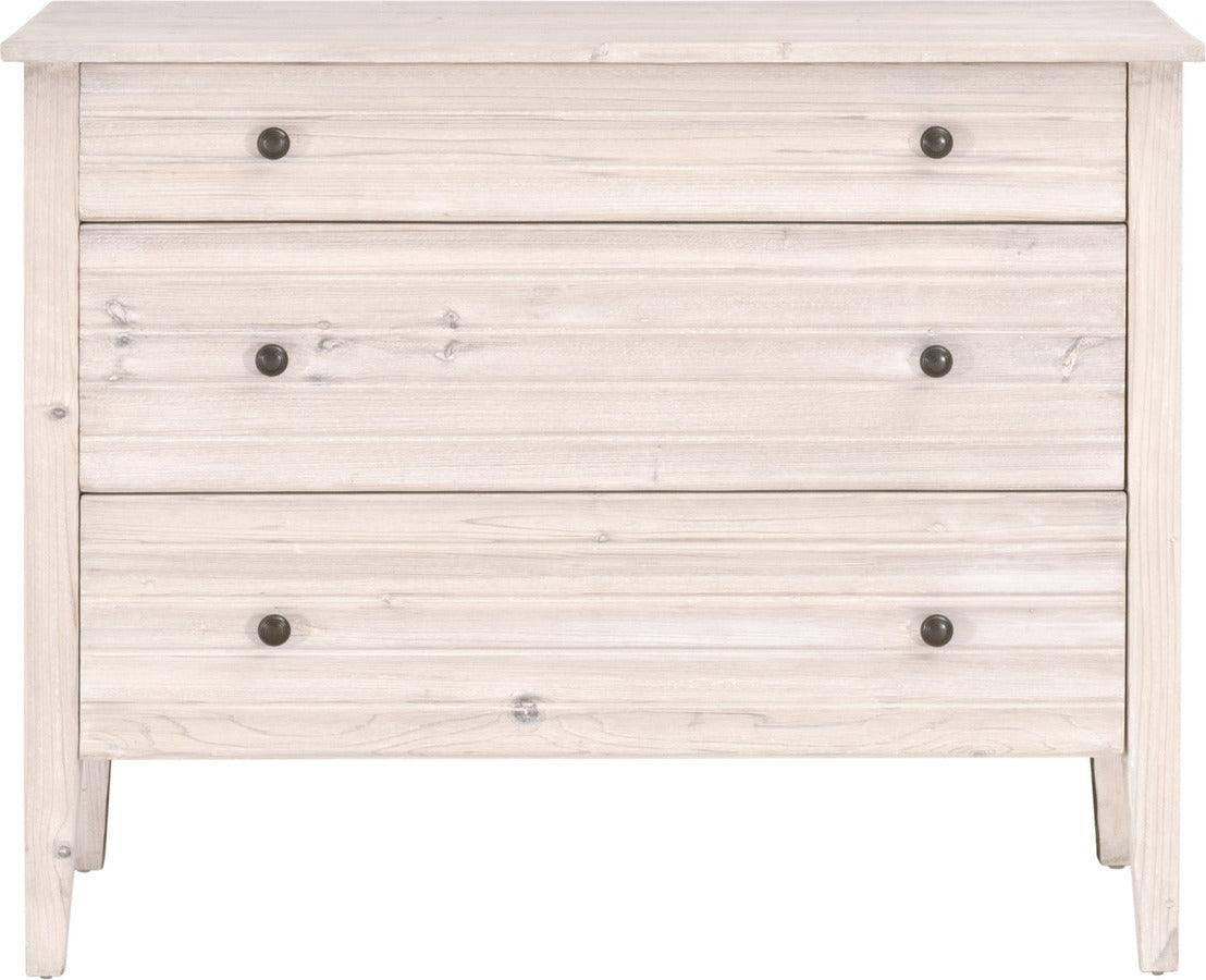 Essentials For Living Bookcases & Display Units - Cammile Entry Cabinet White Wash Pine