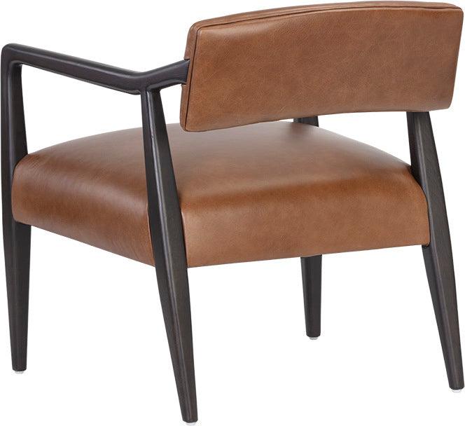 SUNPAN Accent Chairs - Keagan Lounge Chair Shalimar Tobacco Leather