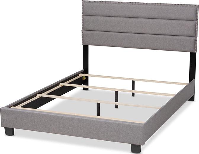 Wholesale Interiors Beds - Ansa Full Bed Gray & Black