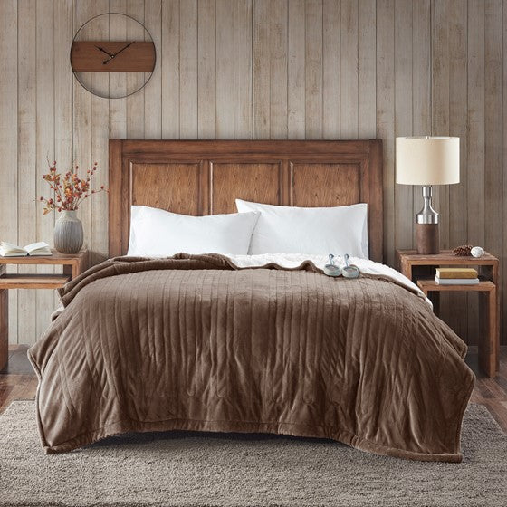 Olliix.com Heated Blankets - Blanket Chocolate King