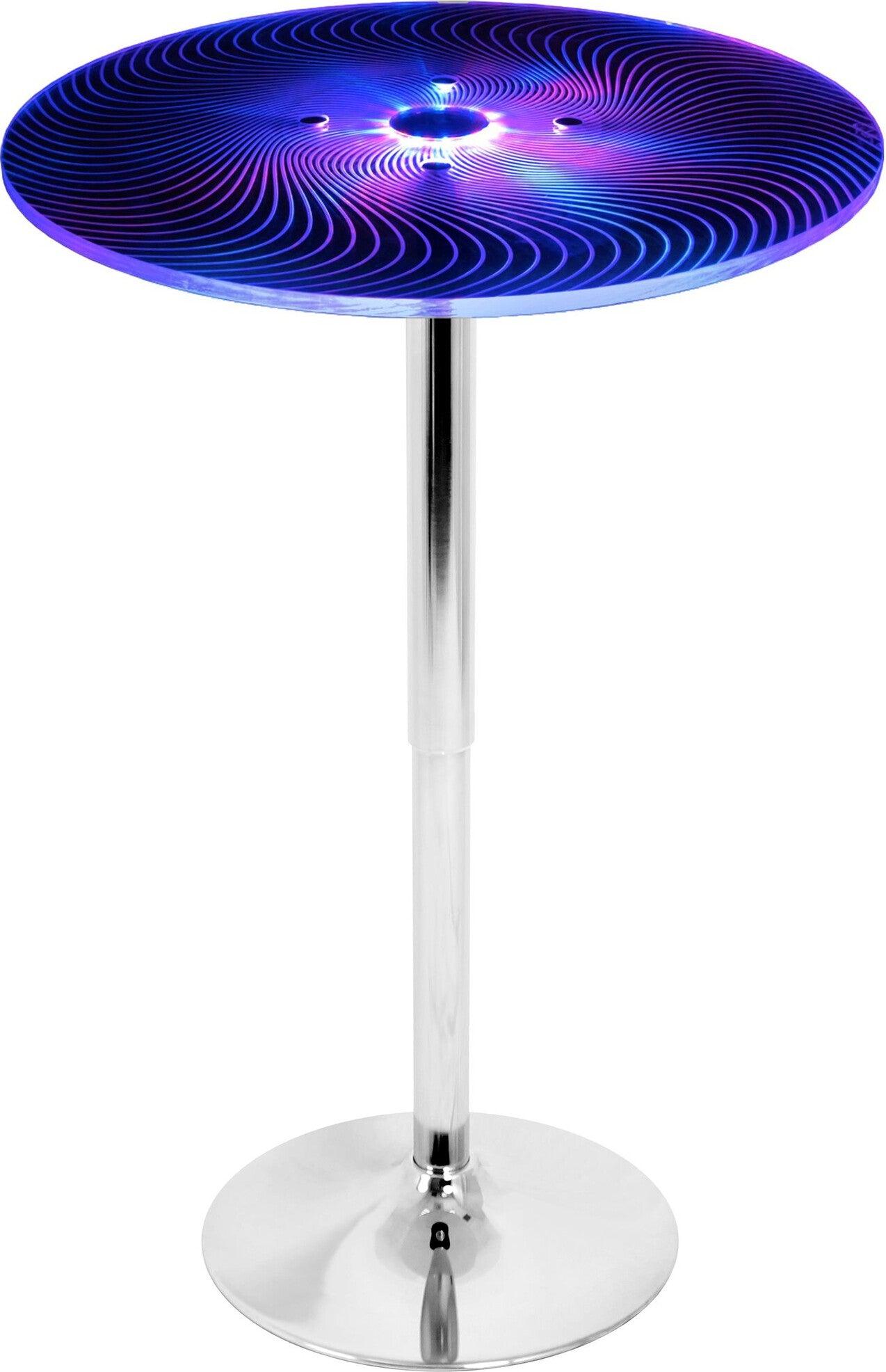 Lumisource Bar Tables - Spyra Contemporary Light Up Adjustable Bar Table