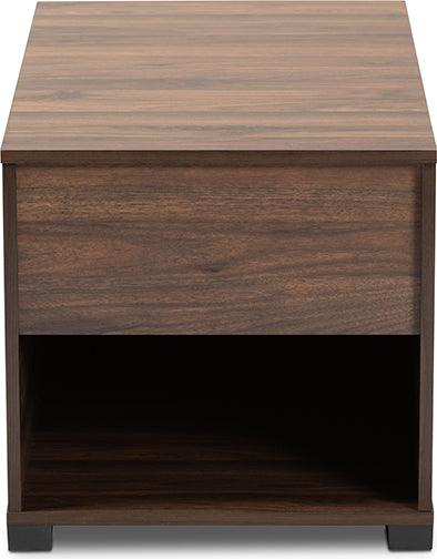 Wholesale Interiors Cat Litter Box - Skylar Modern And Contemporary Walnut Brown Finished Cat Litter Box Cover House