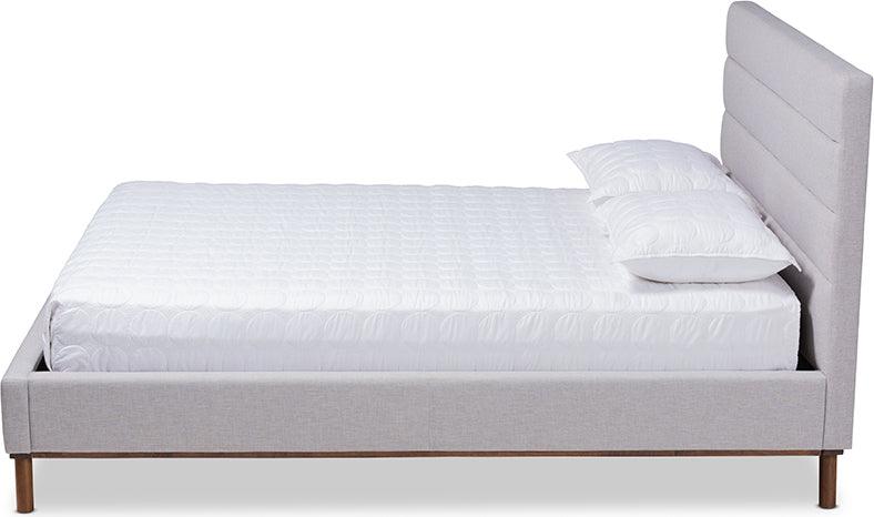 Wholesale Interiors Beds - Erlend King Bed Grayish Beige