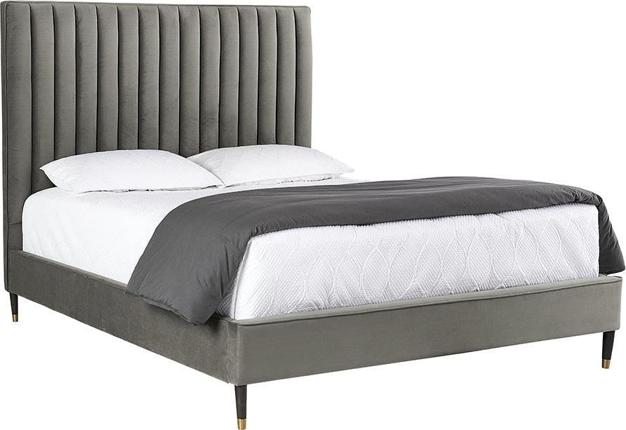 SUNPAN Beds - Yosi Bed - Queen - Antonio Charcoal Gray