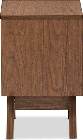 Wholesale Interiors Nightstands & Side Tables - Hildon Nightstand White/Walnut Brown