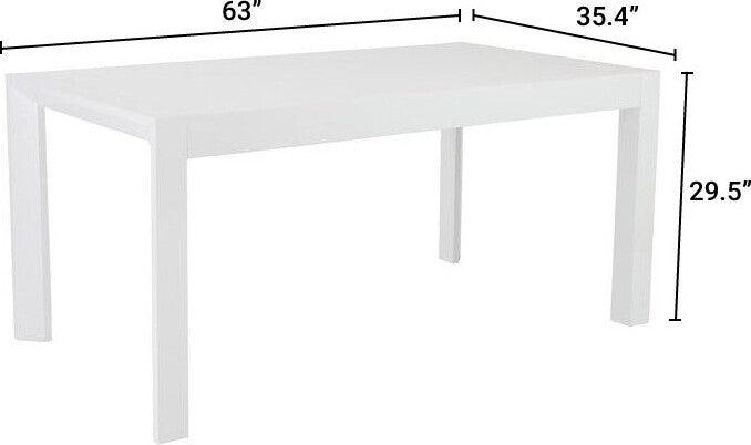 Euro Style Dining Tables - Adara 63" Dining Table White