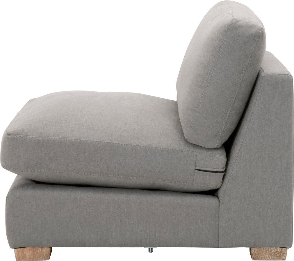 Essentials For Living Accent Chairs - Hayden Modular Taper 1-Seat Armless Sofa Chair Natural Gray Oak
