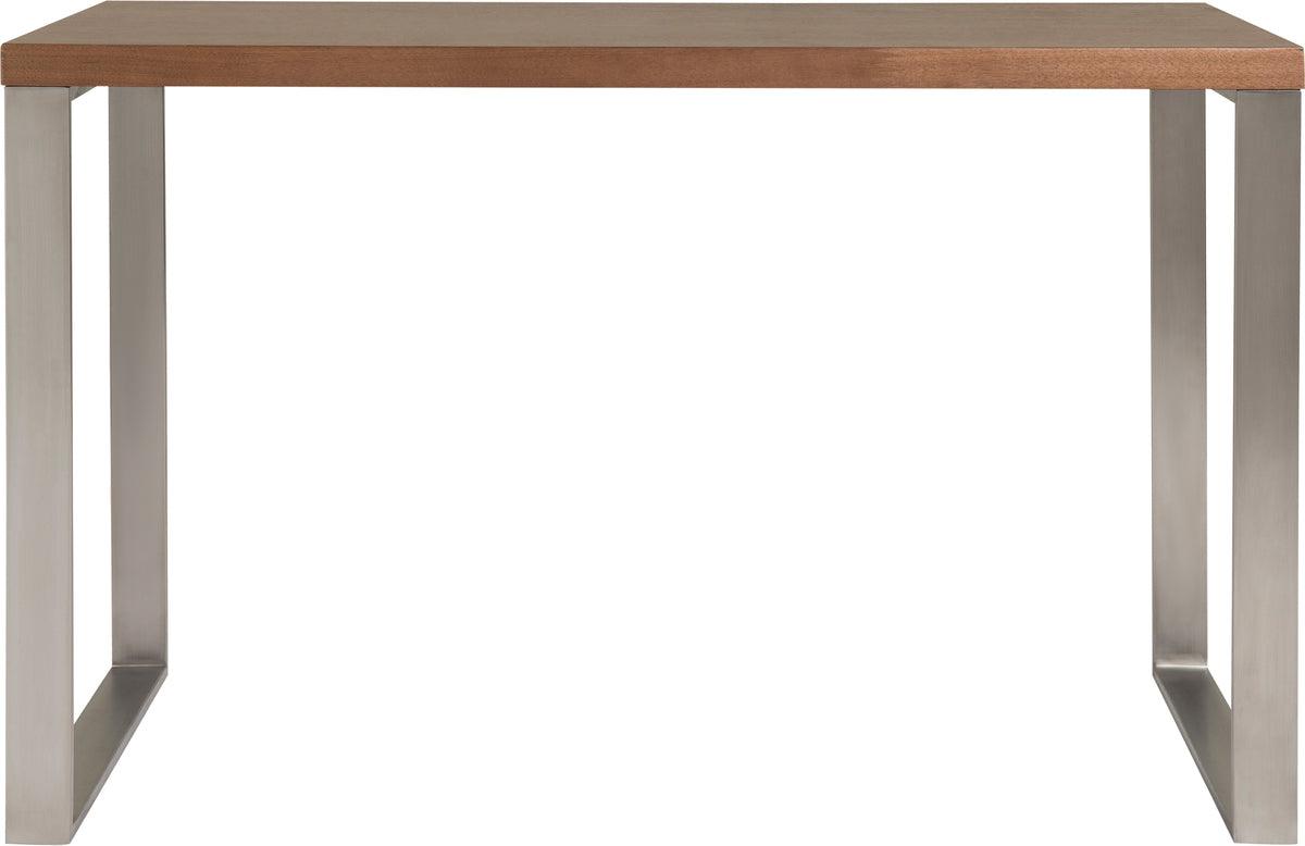 Euro Style Desks - Dillon Desk Walnut & Stainless Steel