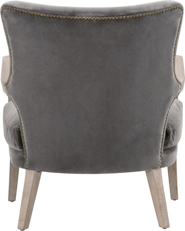 Essentials For Living Accent Chairs - Calvin Club Chair Dark Dove Velvet