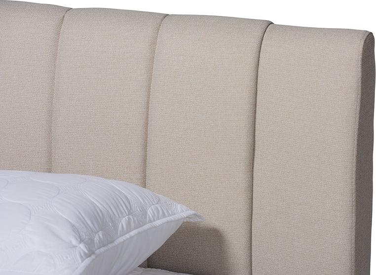 Wholesale Interiors Beds - Brita Queen Bed Beige