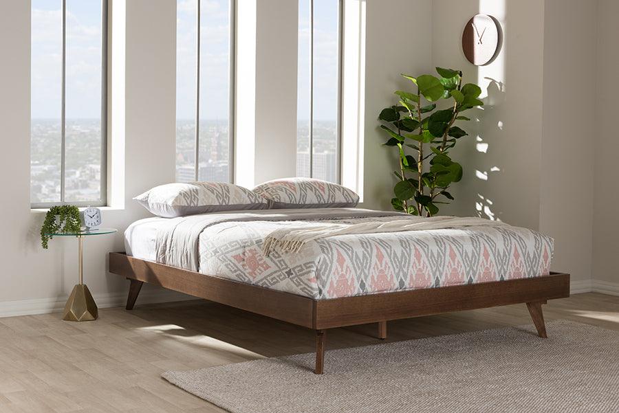 Wholesale Interiors Beds - Jacob King Bed Walnut Brown