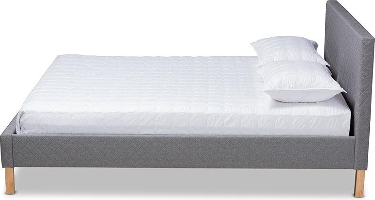 Wholesale Interiors Beds - Aneta King Size Platform Bed Gray